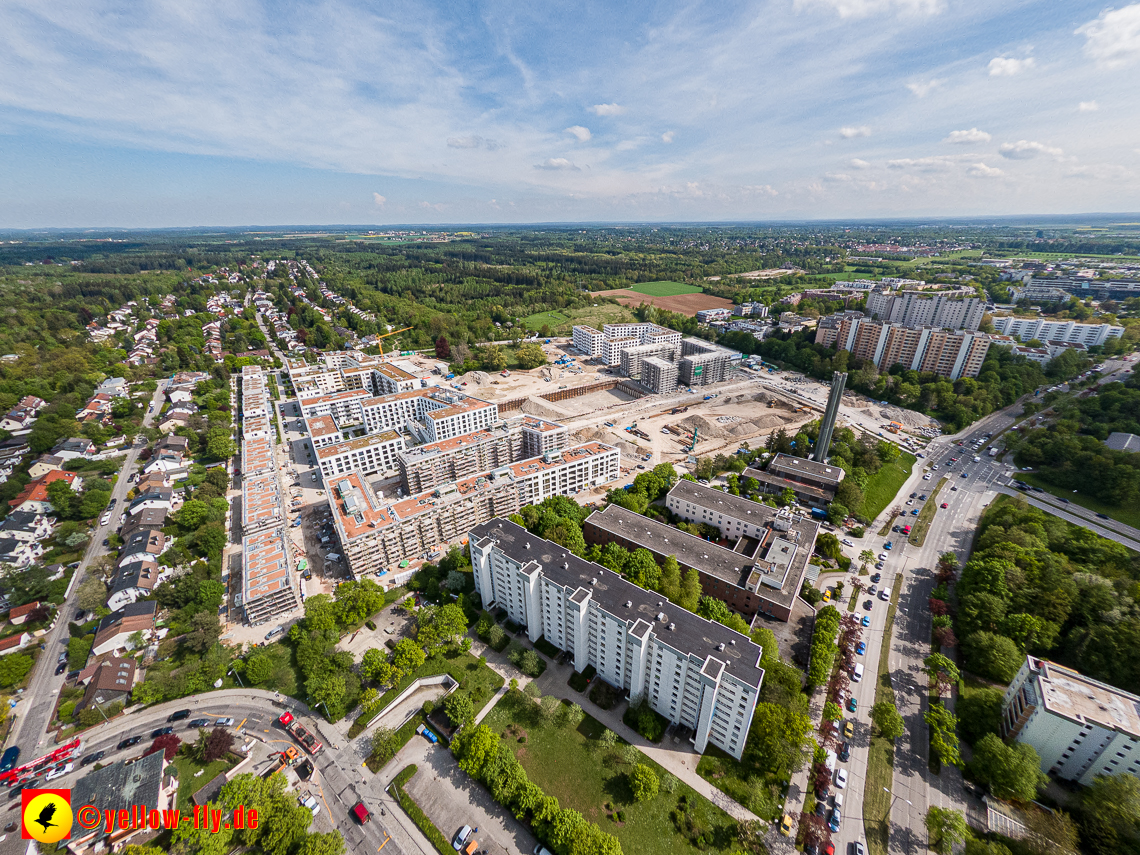 09.05.2023 - Baustelle Alexisquartier und Pandion Verde in Neuperlach